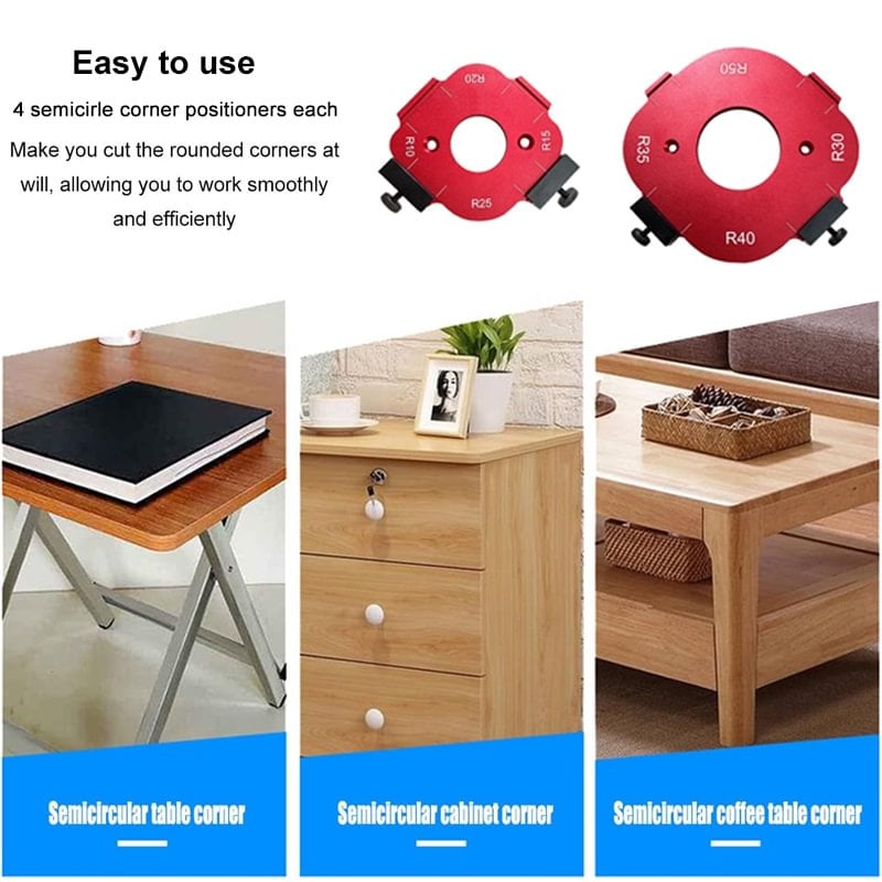 4-in-1 aluminium positioneersjabloon voor houtbewerking