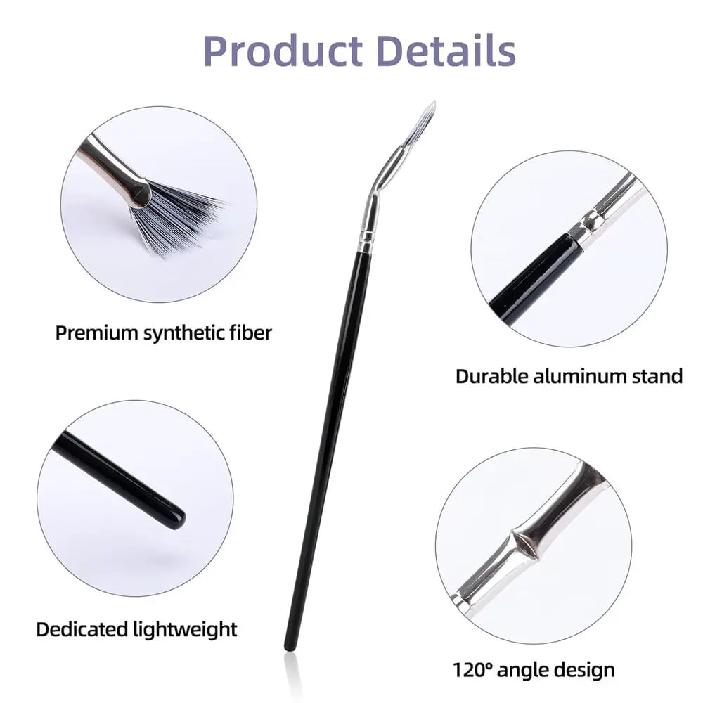 1 Gratis 1 I Opvouwbare Wimperborstel met Schuin Hoofd – Perfect voor Drukke Ochtenden
