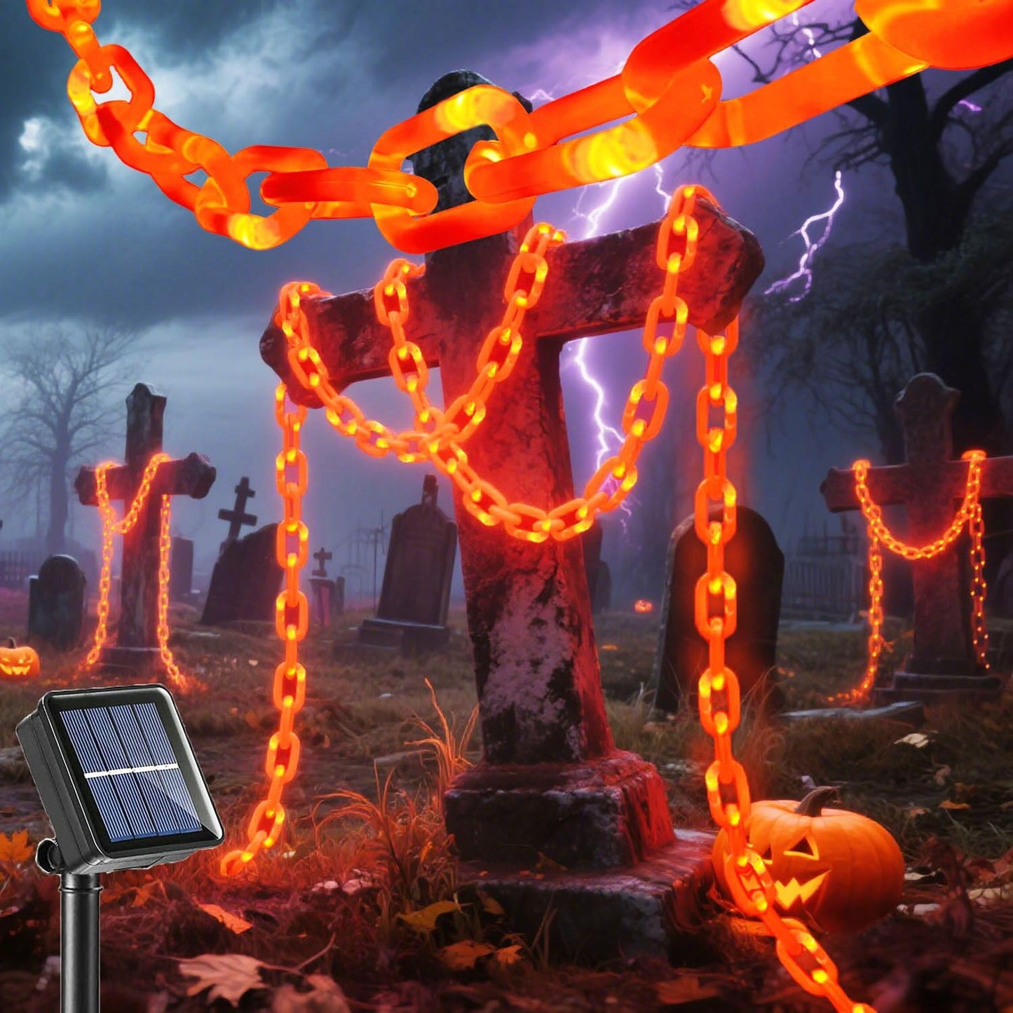 Halloween Chain-Link String Lights, Waterproof Mivoza Deutschland