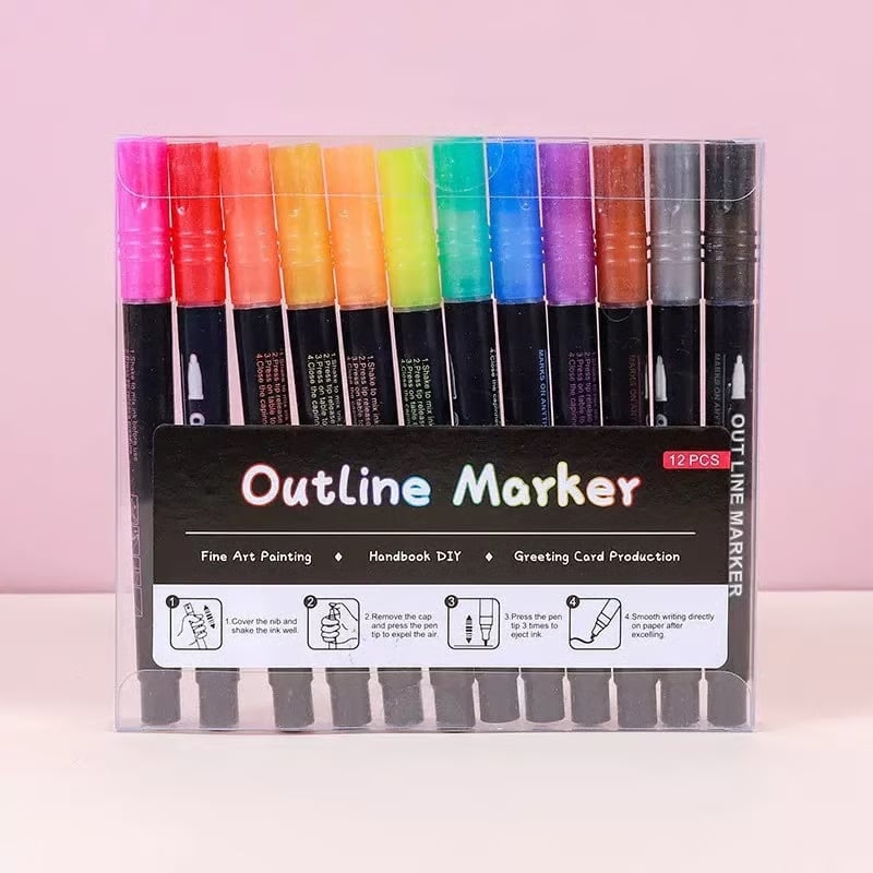 Set Metallic Markers – Creatieve Effecten op Elk Oppervlak