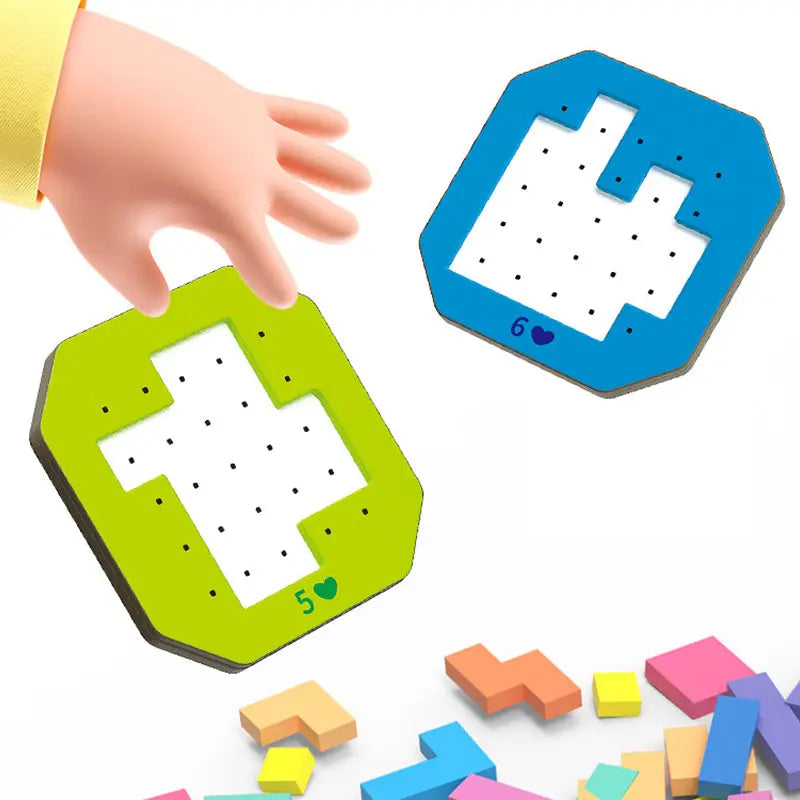 Kinderpuzzelspel — bevordert creativiteit en cognitieve vaardigheden