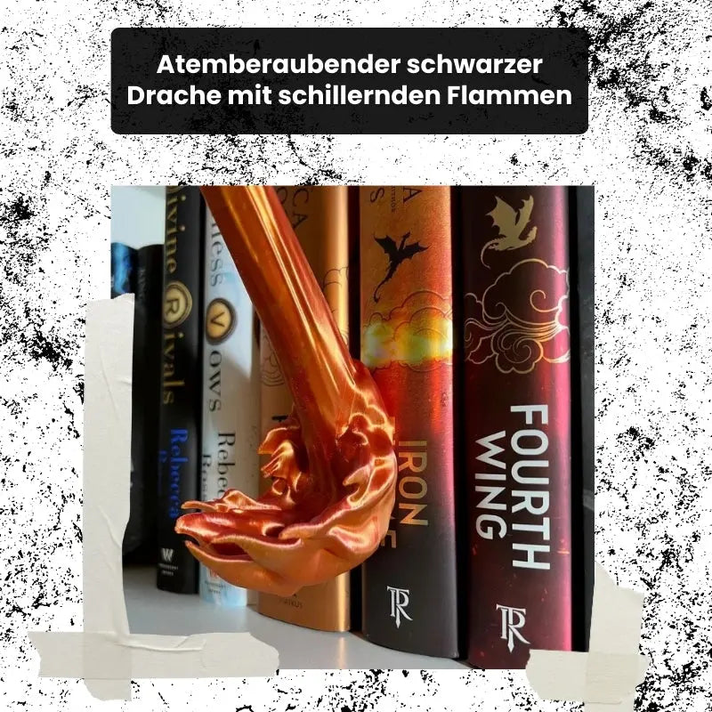 Dragon Flame boekensteun – Magisch en stevig jouw boeken vasthouden