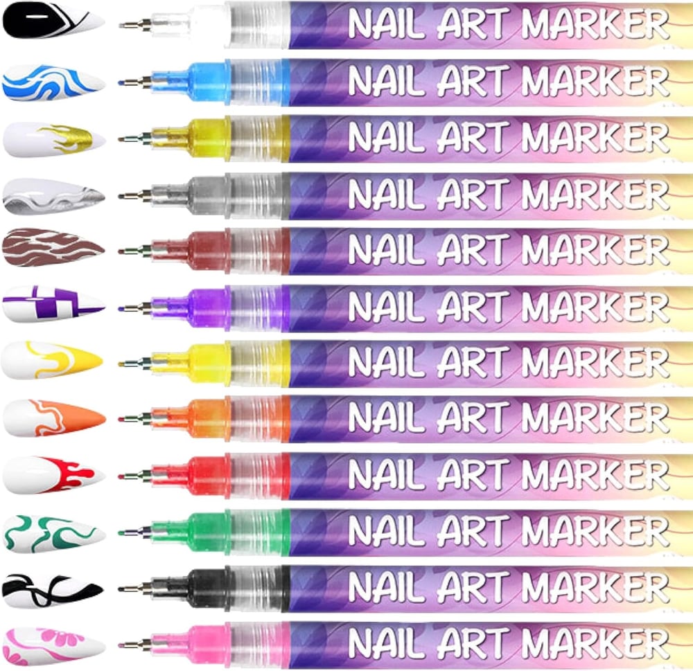 Nagelontwerp kleurpotloodset — stralende kleuren voor perfecte nagels