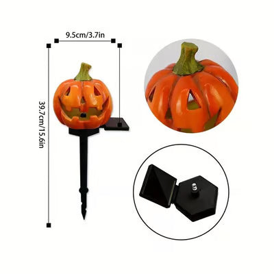 Zonnepompoenlantaarn — Buiten Halloweenversiering met Warm Gloeiend Licht