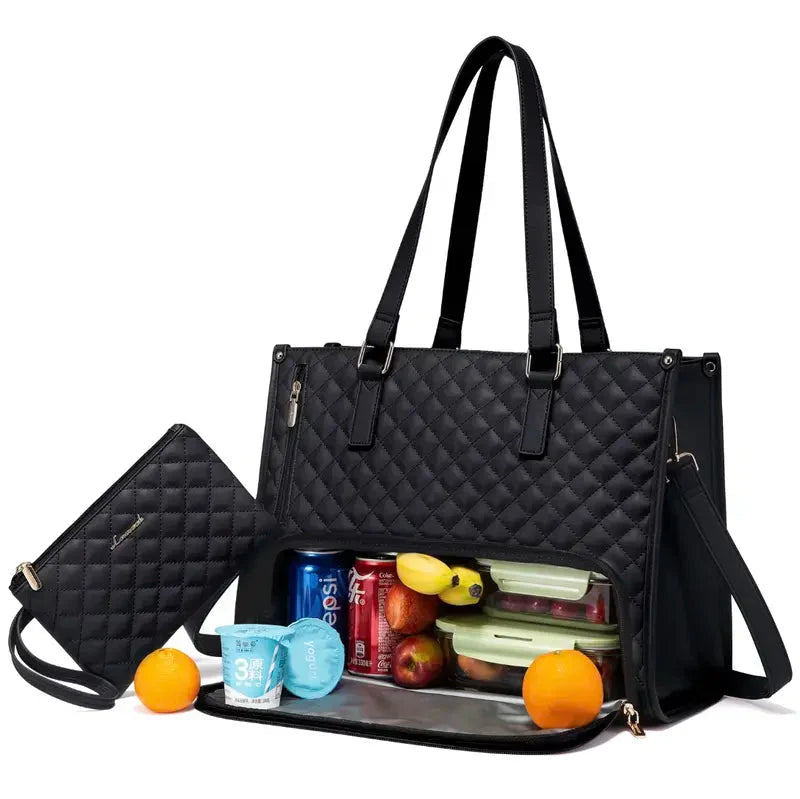 2-in-1 Elegante Tasche mit Isoliertem Lebensmittel-Fach Mivoza Deutschland