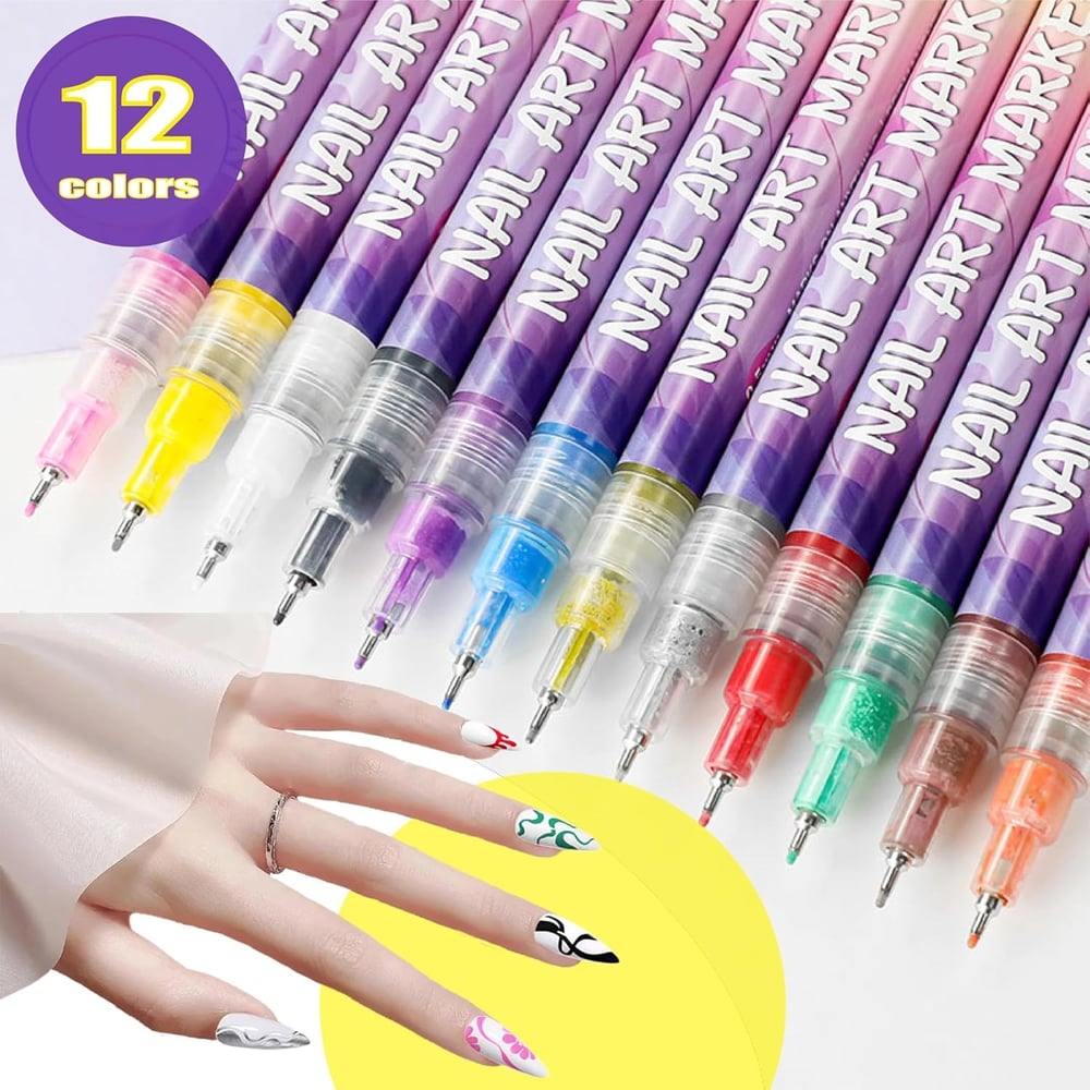 Nagelontwerp kleurpotloodset — stralende kleuren voor perfecte nagels