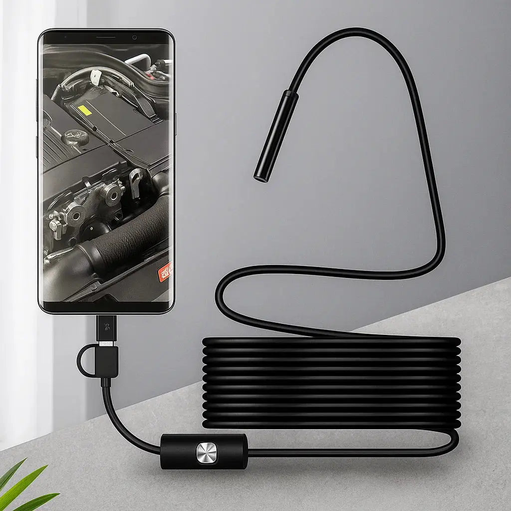 Waterdichte Inspectiecamera – HD Endoscoop met 5m Kabel