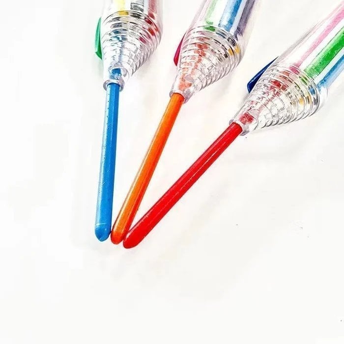 8-in-1 Kleurpotlood voor Kinderen – Compact, Veilig, Veelzijdig
