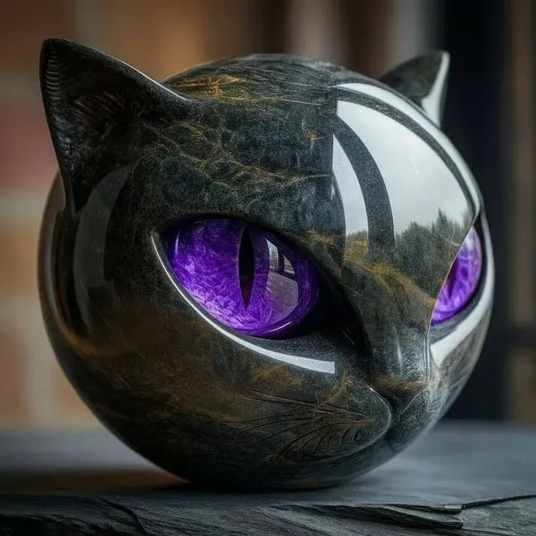 Marmorkatzen-Skulptur – Perfekte Ergänzung zu Pflanzen & Wohnaccessoires Mivoza Deutschland