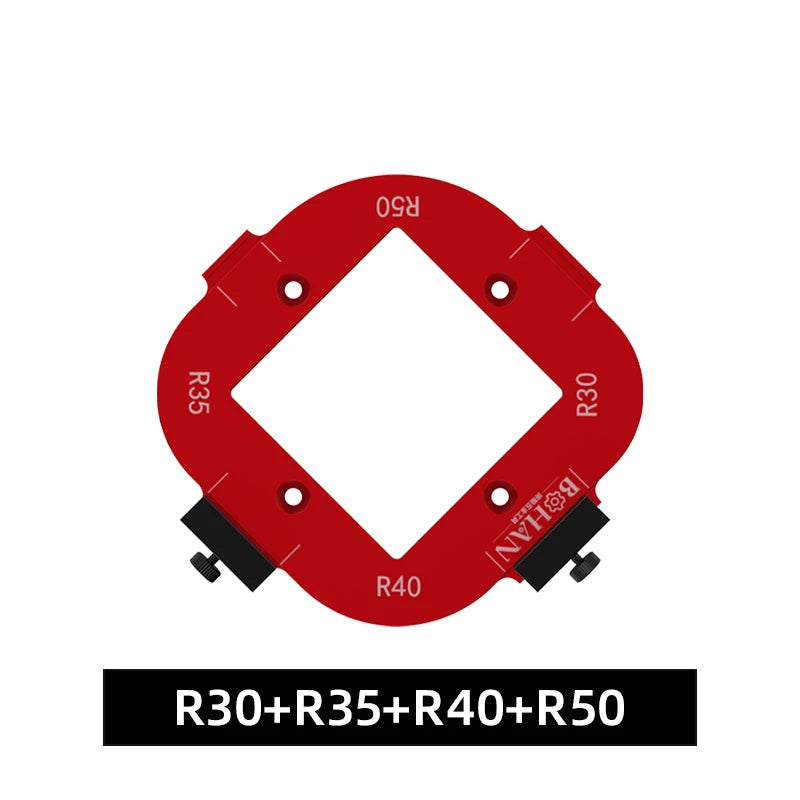 4-in-1 aluminium positioneersjabloon voor houtbewerking