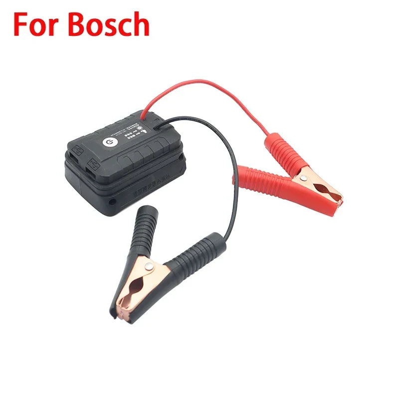 Noodstarter voor auto's met adapter voor gereedschapsaccu