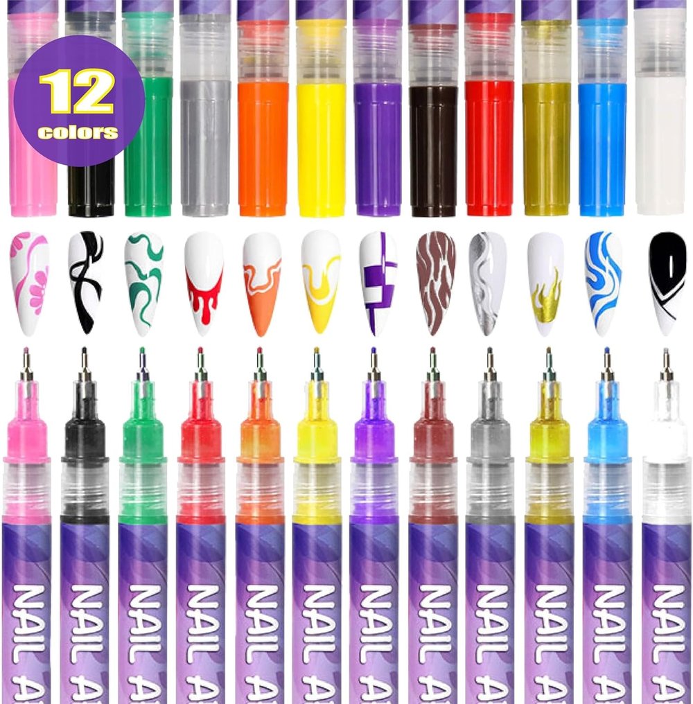 Nagelontwerp kleurpotloodset — stralende kleuren voor perfecte nagels