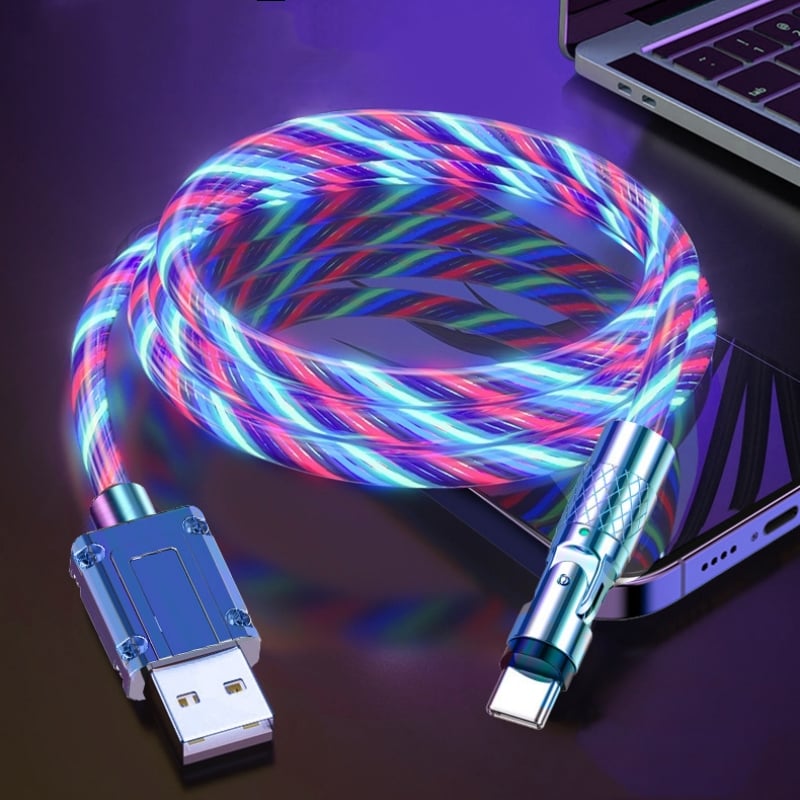 Draaibare Oplaadkabel — 540° Snelladen met LED-licht