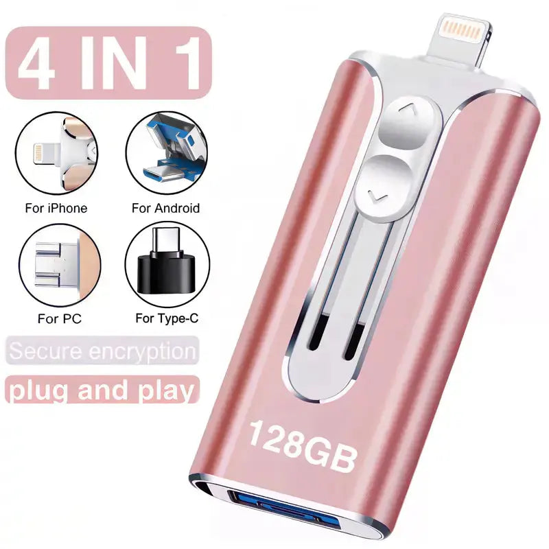 Multifunctionele USB-stick voor iPhone, Android en PC-back-up
