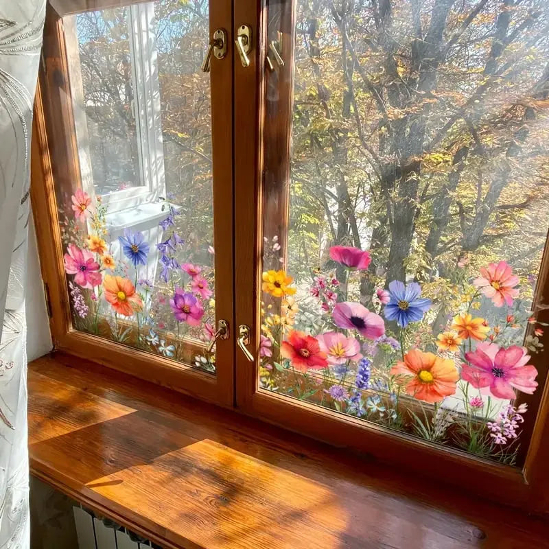 Dubbelzijdige bloemenraamdecoratie – Elke dag vrolijkheid in huis