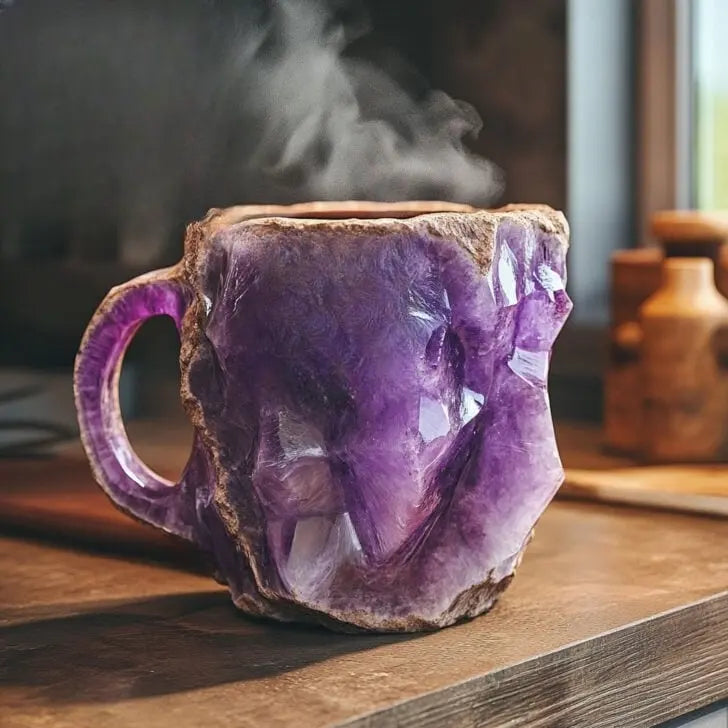 Minerale kristallen beker – Geniet van luxe en warmte elk moment