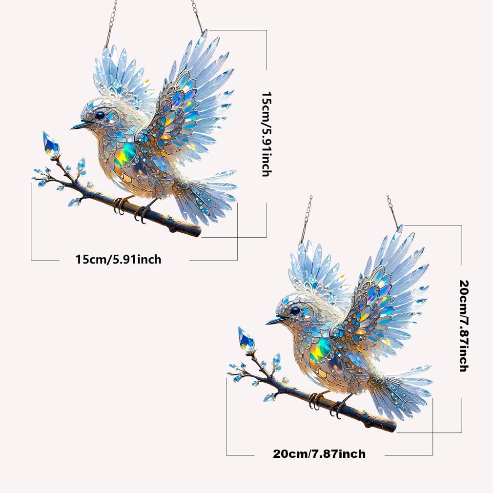 Kristal Vogel Decoratie – Sprankelend lichtspel voor ramen & huis