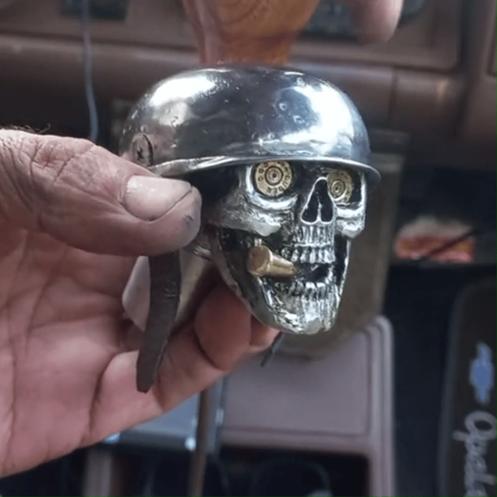 Skull Soldiers versnellingspookknop van chroomlegering