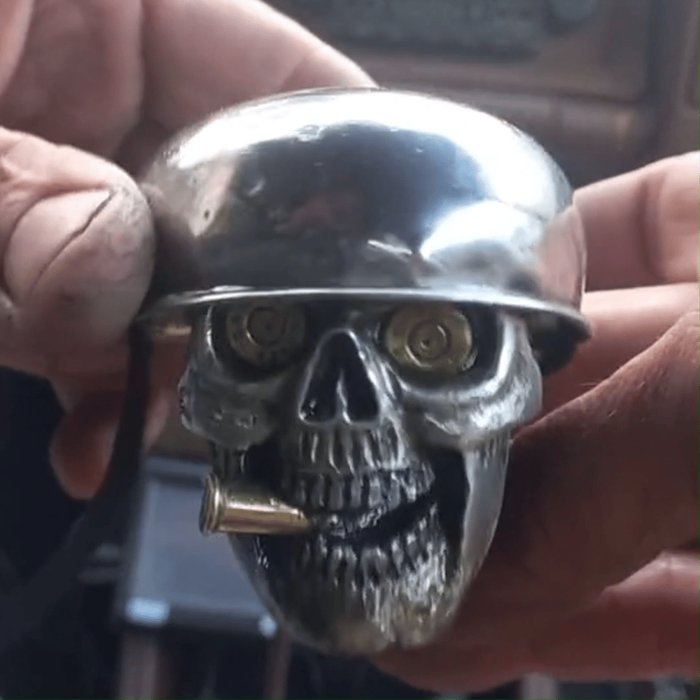 Skull Soldiers versnellingspookknop van chroomlegering