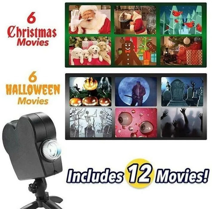 Griezelige projector set — spookachtige taferelen voor ramen & feestjes
