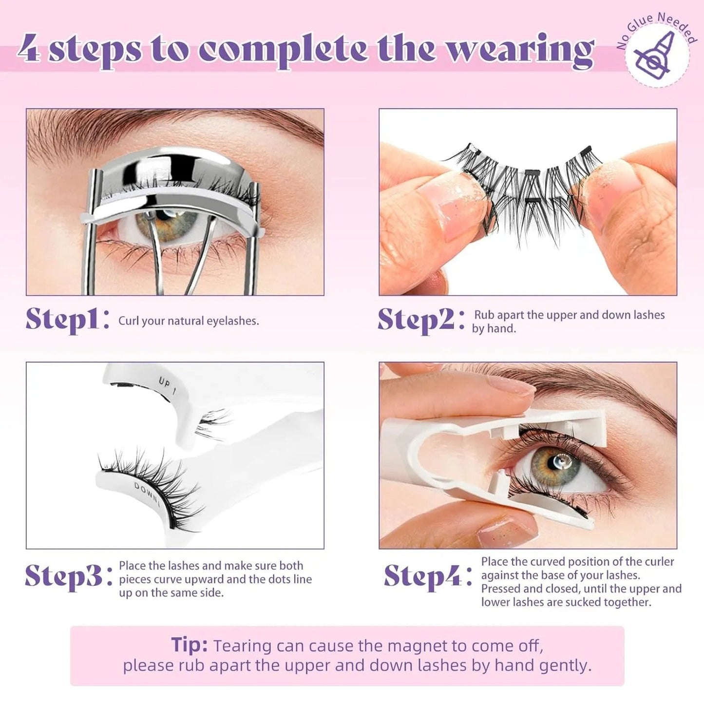 Zelfklevende wimperextensions — perfect aangebracht in slechts 3 seconden