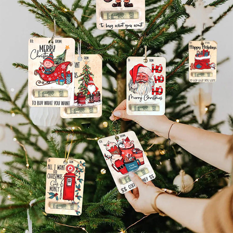Geldkaart houder kerst — perfect voor contante cadeaus