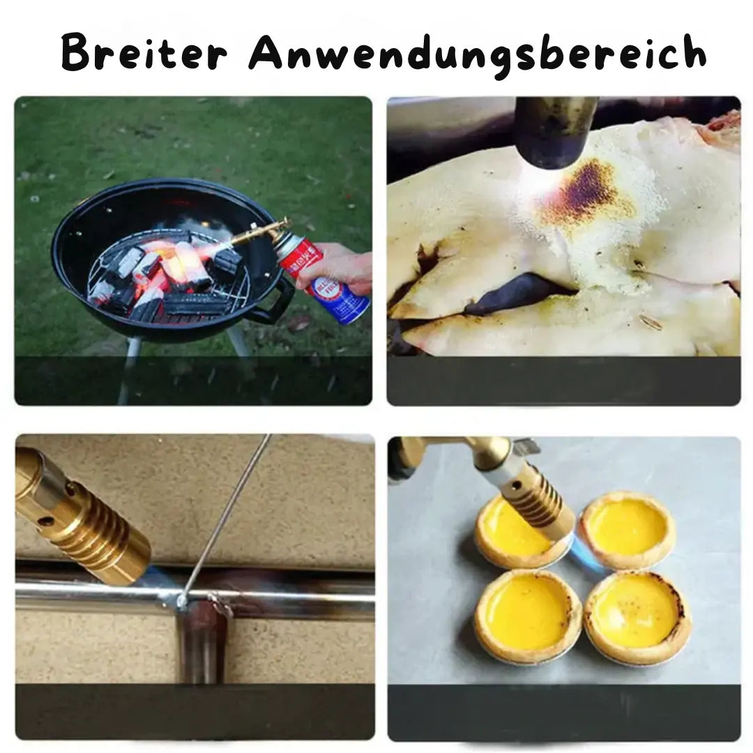 Draagbare Koperen Gasbrander – Veilige Ontsteking met Veiligheidsslot