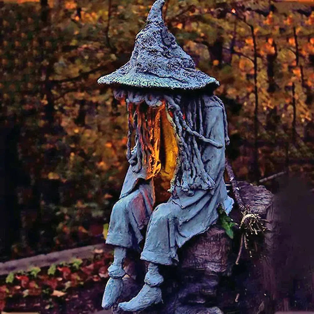 Herfstuitverkoop | Heksenlamp op zonne-energie – Magische Halloween-sfeer in je tuin