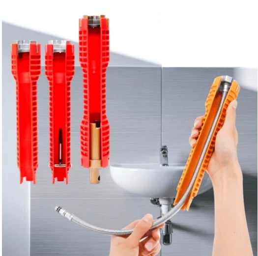 Sanitair wastafel moersleutel — bereikt makkelijk moeren onder de kraan