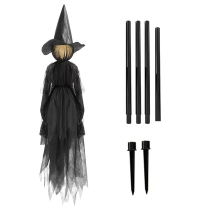 Halloween Heks Tuinsteker – Waterornament voor Buitengebruik