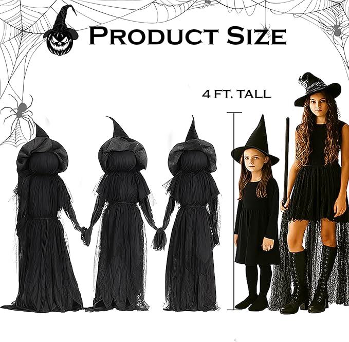 Halloween Heks Tuinsteker – Waterornament voor Buitengebruik