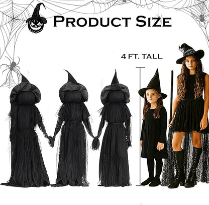 Halloween Heks Tuinsteker – Waterornament voor Buitengebruik