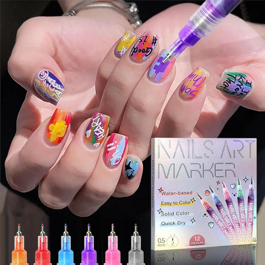 Nagelontwerp kleurpotloodset — stralende kleuren voor perfecte nagels