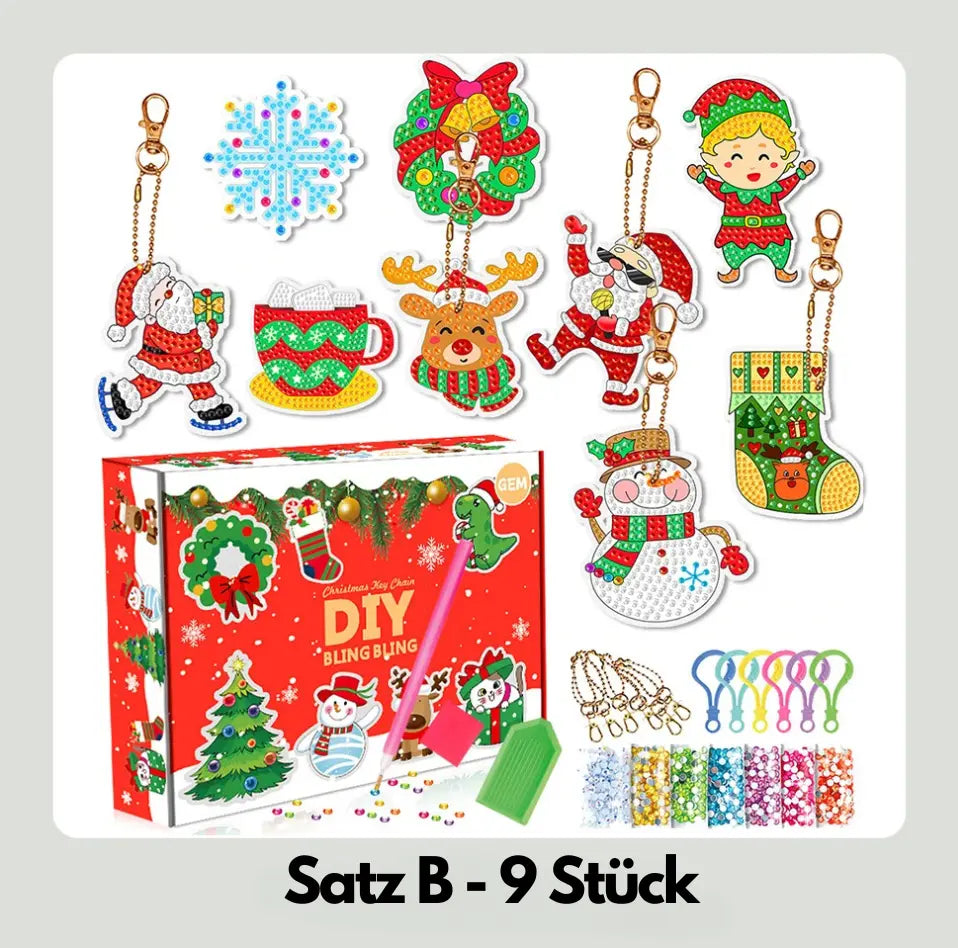 Sleutelhanger Set met strass – Laat hun verbeelding stralen