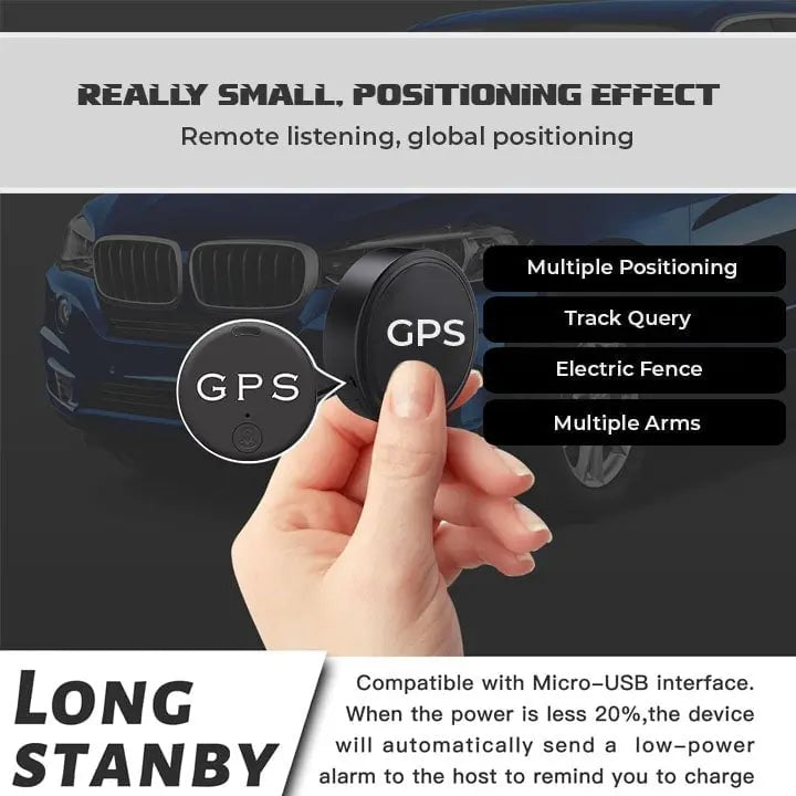 Mini GPS-tracker – discreet realtime volgen zonder abonnement