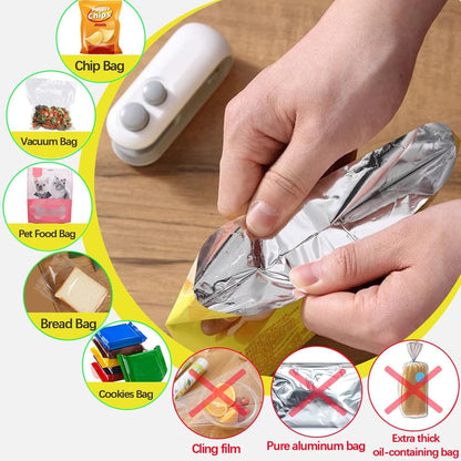 2-in-1 Zakkenverzegelaar & Snijder voor Verse Snacks