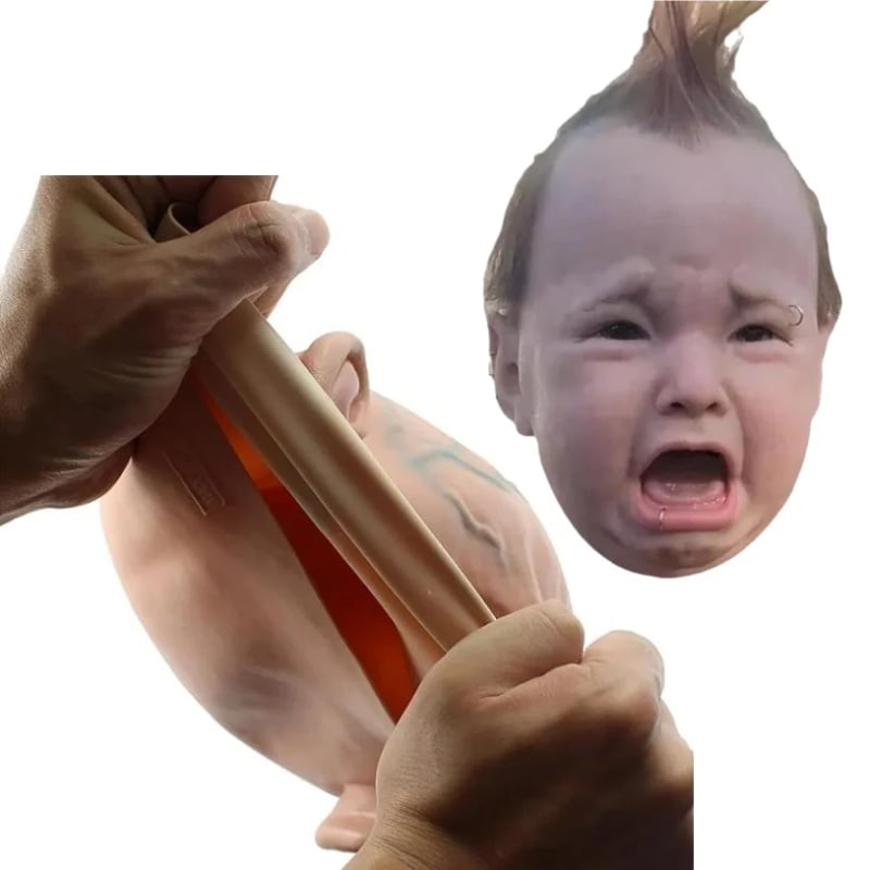 Krijsende baby masker – Breng elk feest tot leven