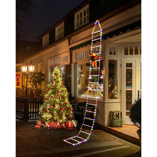 Klimmende kerstman ladderlampen — magische sfeer voor uw huis