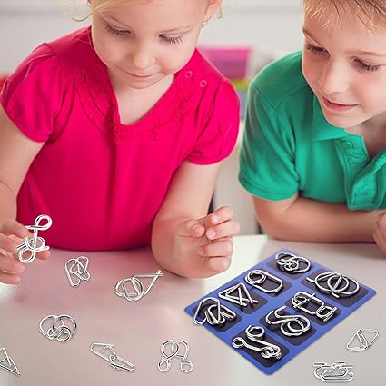 Metaaldraad Puzzelset – Duurzame Educatieve Draadbreinbrekers