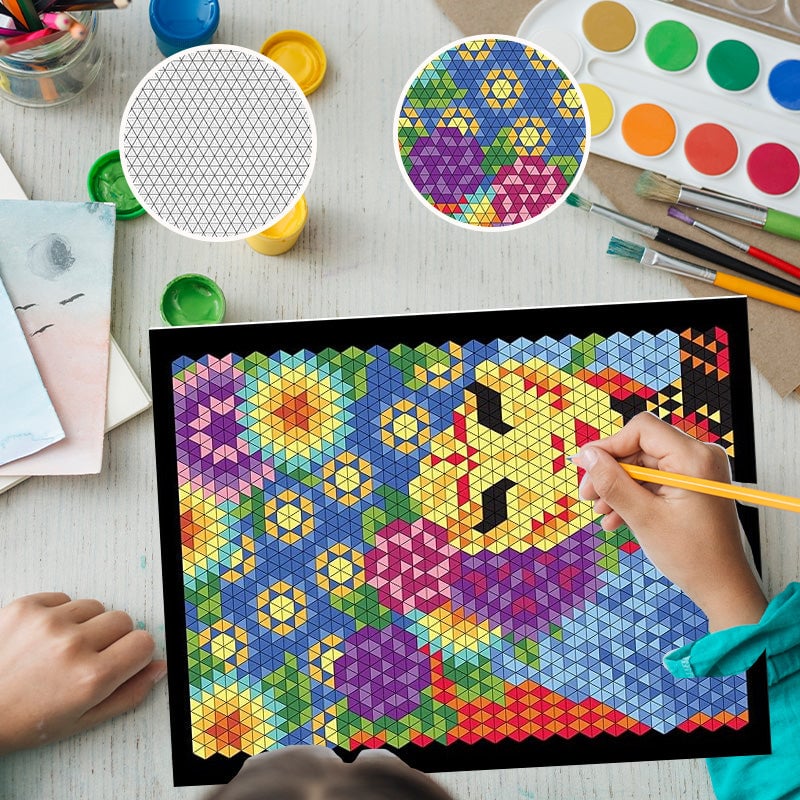 Creatief mozaïek kleurboek — 100 prachtige patronen om in te kleuren