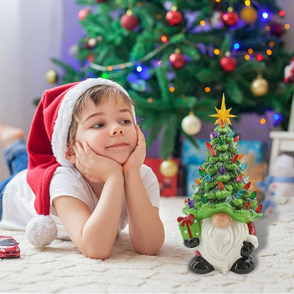 Doe-het-zelf verlichte kerstkabouterboom — voor tafel, raam & open haard