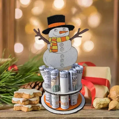 1+1 gratis | Houten kerstgeldhouder – Feestelijke cadeaumagie creëren