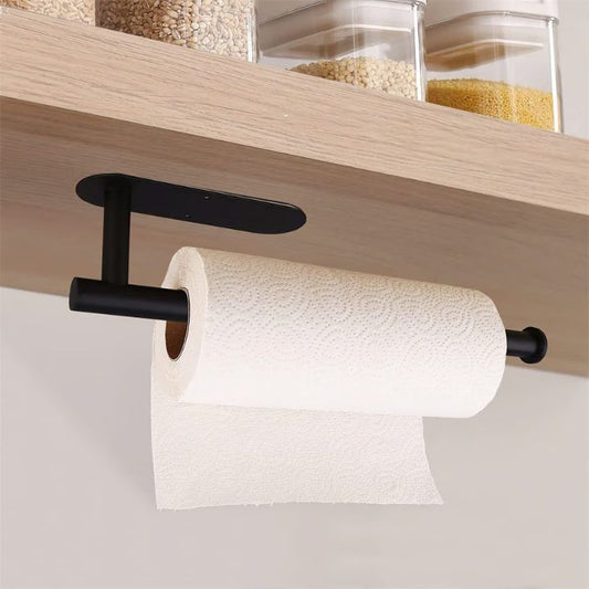 Elegante wand-keukenrolhouder – boorloos & ruimtebesparend