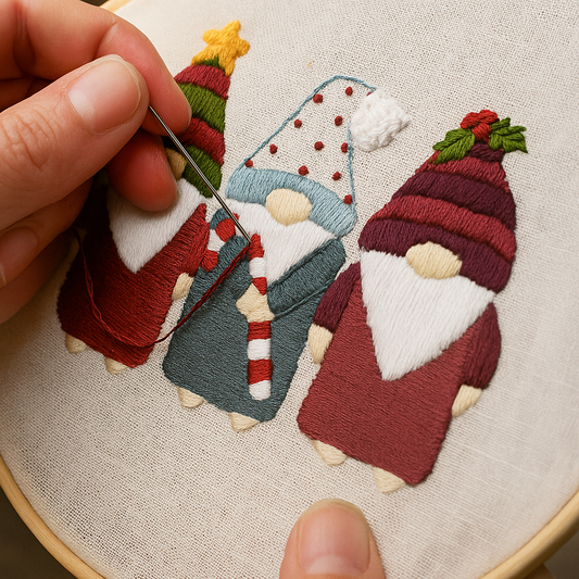 Kerstkabouter borduurset – Mivoza Nederland