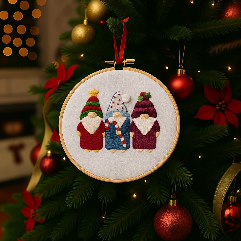 Kerstkabouter borduurset – Mivoza Nederland