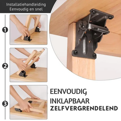 Opvouwbare stalen tafelpootbeugel