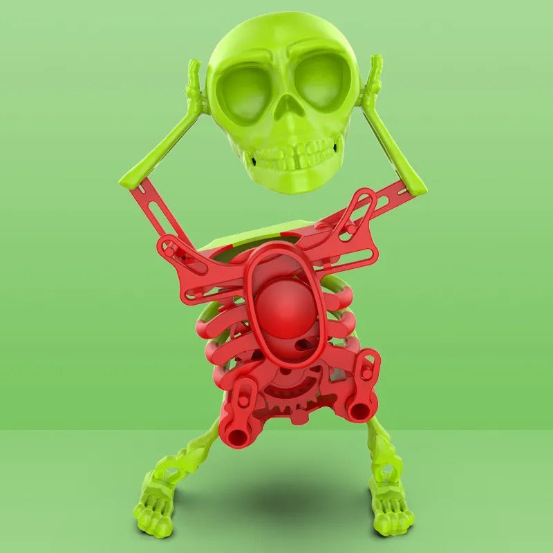 Dansend Skeletfiguur – Gloeiende Dansdecoratie met Speelse Gloed