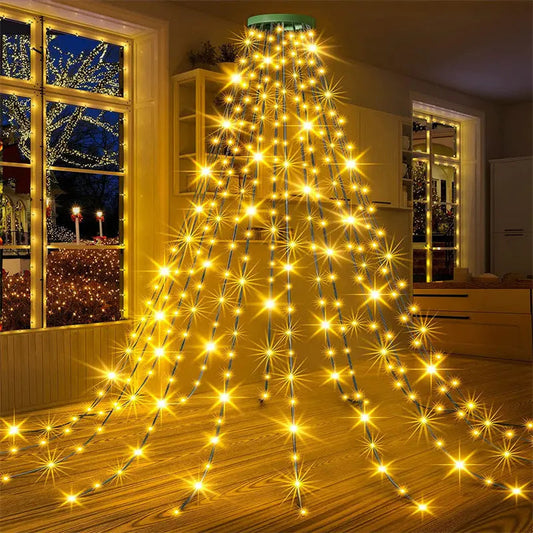 Watervalverlichting – Maak je kerstboom magisch en sfeervol
