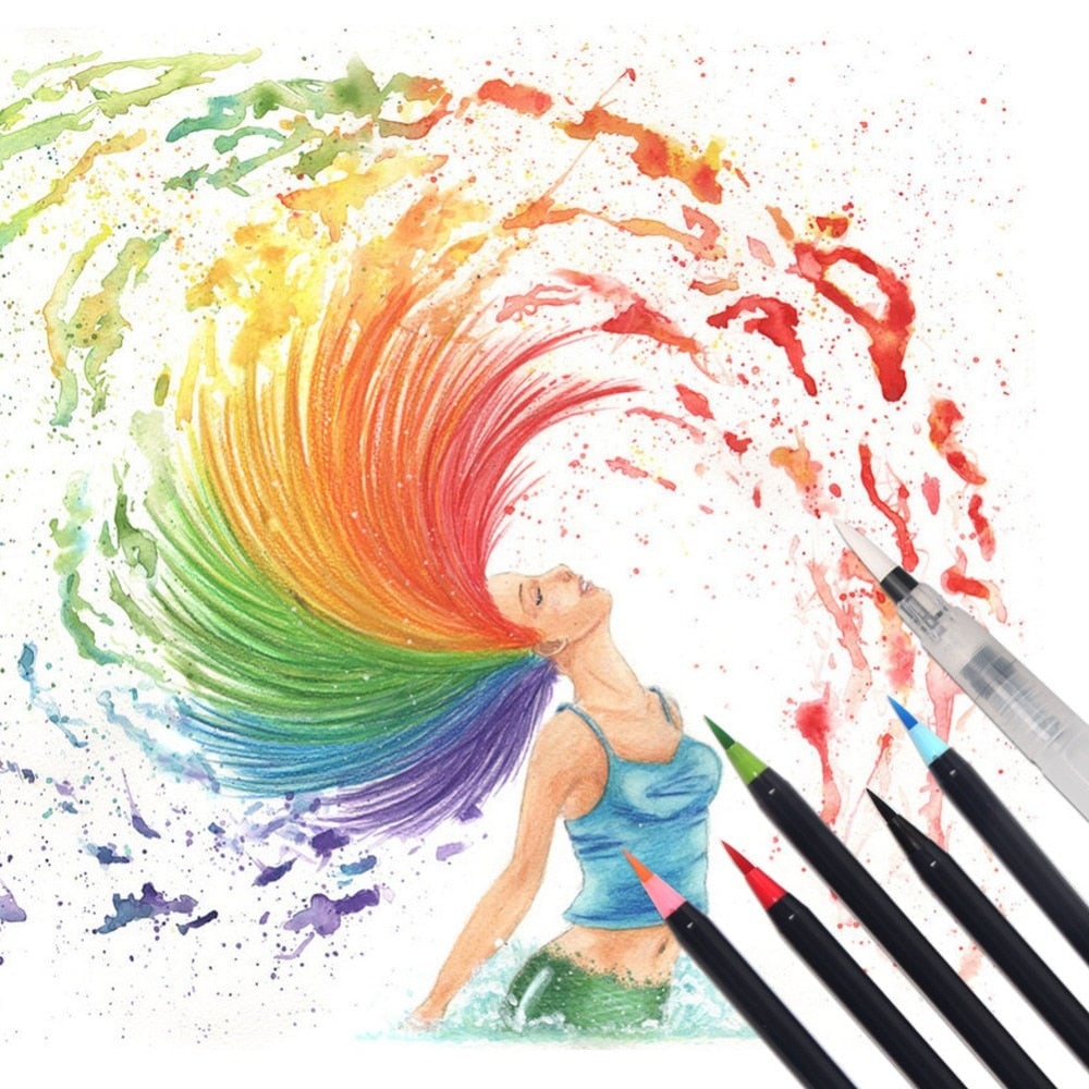 Brushpennen — creatieve kleuren voor stralende kunstwerken