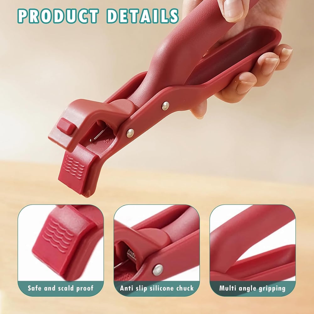 Siliconen gripclip — veilige houdgreep zonder brandgevaar